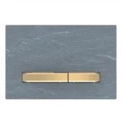 Geberit Kumanda Kapağı Sigma50 Çift Basmalı Arduvaz / Prinç