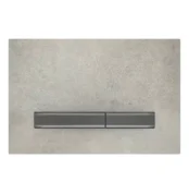 Geberit Kumanda Kapağı Sigma50 Çift Basmalı Beton / Siyah Krom
