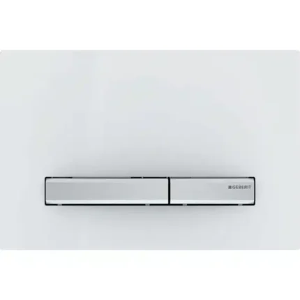 Geberit Kumanda Kapağı Sigma50 Çift Basmalı Beyaz / Krom