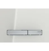 Geberit Kumanda Kapağı Sigma50 Çift Basmalı Kum Grisi Cam / Krom