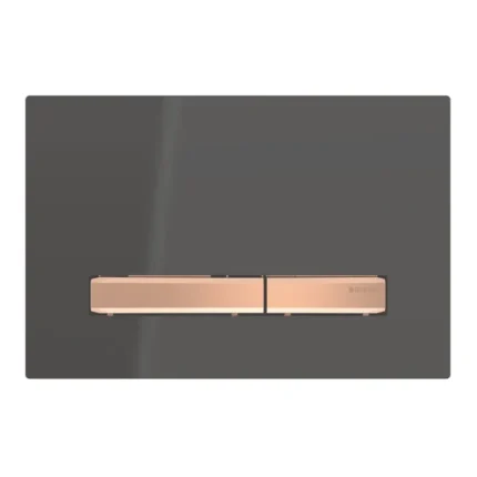 Geberit Kumanda Kapağı Sigma50 Çift Basmalı Siyah / Bronz