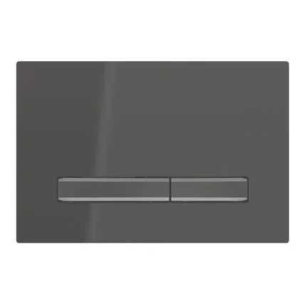 Geberit Kumanda Kapağı Sigma50 Çift Basmalı Siyah / Siyah Krom