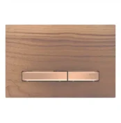 Geberit Kumanda Kapağı Sigma50 Çift Basmalı Ahşap / Bronz - 115.670.JX.2 - Kumanda Panelleri (Gömme Rezervuar Butonları)