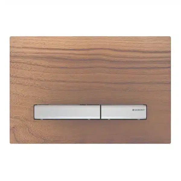 Geberit Kumanda Kapağı Sigma50 Çift Basmalı Ahşap / Krom - 115.788.JX.2 - Kumanda Panelleri (Gömme Rezervuar Butonları)
