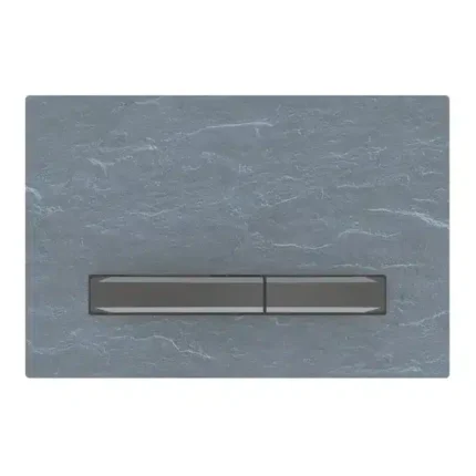 Geberit Kumanda Kapağı Sigma50 Çift Basmalı Arduvaz / Siyah Krom - 115.671.JM.2 - Kumanda Panelleri (Gömme Rezervuar Butonları)