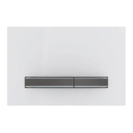 Geberit Kumanda Kapağı Sigma50 Çift Basmalı Beyaz / Siyah Krom - 115.671.11.2 - Kumanda Panelleri (Gömme Rezervuar Butonları)