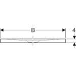 Geberit Olona 100 x 90 cm Dikdörtgen Duş Teknesi