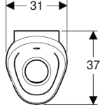 Geberit Pisuvar Preda Engtegre Kontrollü Jeneratörlü