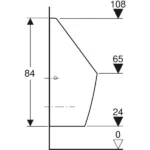 Geberit Pisuvar Tamina Arkadan Su Girişli - 116.140.00.1 - Pisuvarlar - 3