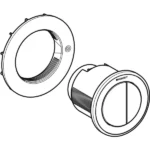 Geberit Type 10 12 Cm Çift Basmalı Mobilya Tipi Parlak / Mat / Parlak