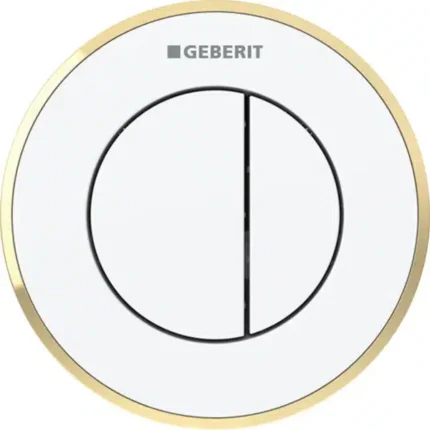 Geberit Type 10 12 Cm Çift Basmalı Beyaz / Altın / Beyaz - 116.055.KK.1 - Kumanda Panelleri (Gömme Rezervuar Butonları)