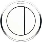 Geberit Type 10 12 Cm Çift Basmalı Mobilya Tipi Beyaz / Parlak / Beyaz - 116.057.KJ.1 - Kumanda Paneli