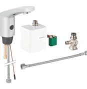 Geberit Type 185 Fotoselli Batarya Tek Su Giriş Jeneratörlü - 116.335.21.1 - Fotoselli Lavabo Bataryası