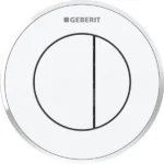 Geberit Type 8 12 Cm Çift Basmalı Beyaz / Parlak / Beyaz - 116.056.KJ.1 - Kumanda Panelleri (Gömme Rezervuar Butonları)