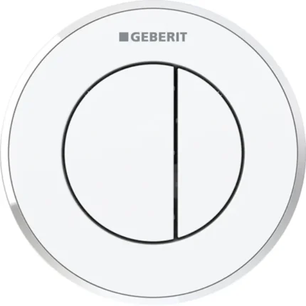 Geberit Type 8 12 Cm Çift Basmalı Beyaz / Parlak / Beyaz - 116.056.KJ.1 - Kumanda Panelleri (Gömme Rezervuar Butonları)