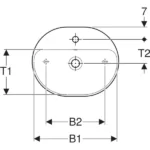Geberit VariForm 60x45 Beyaz Çanak Lavabo