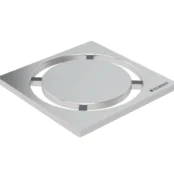Geberit Dairesel 8 x 8 cm Yer Süzgec Izgarası - 154.311.00.1 - Duş Kanalı ve Yer Sifonu