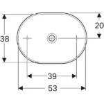 Geberit VariForm Beyaz Çanak Lavabo - 500.774.01.2 - Çanak Lavabo - 1