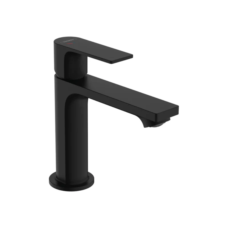 Hansgrohe Rebris E Tek kollu Satin Siyah Lavabo Bataryası - 72589000 - Lavabo Bataryası