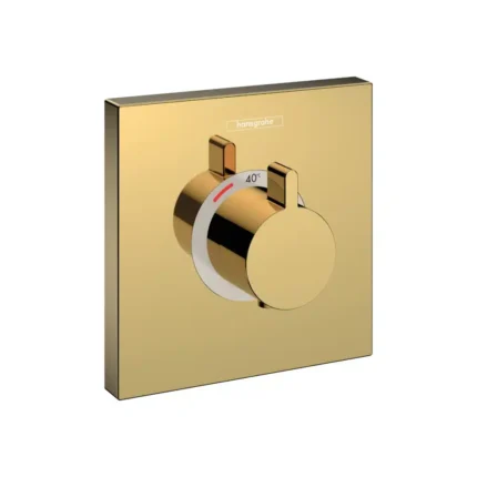 Hansgrohe ShowerSelect S Parlak Altın Optik Termostat Ankastre Banyo Bataryası  - 15760990 - Ankastre Banyo Bataryası