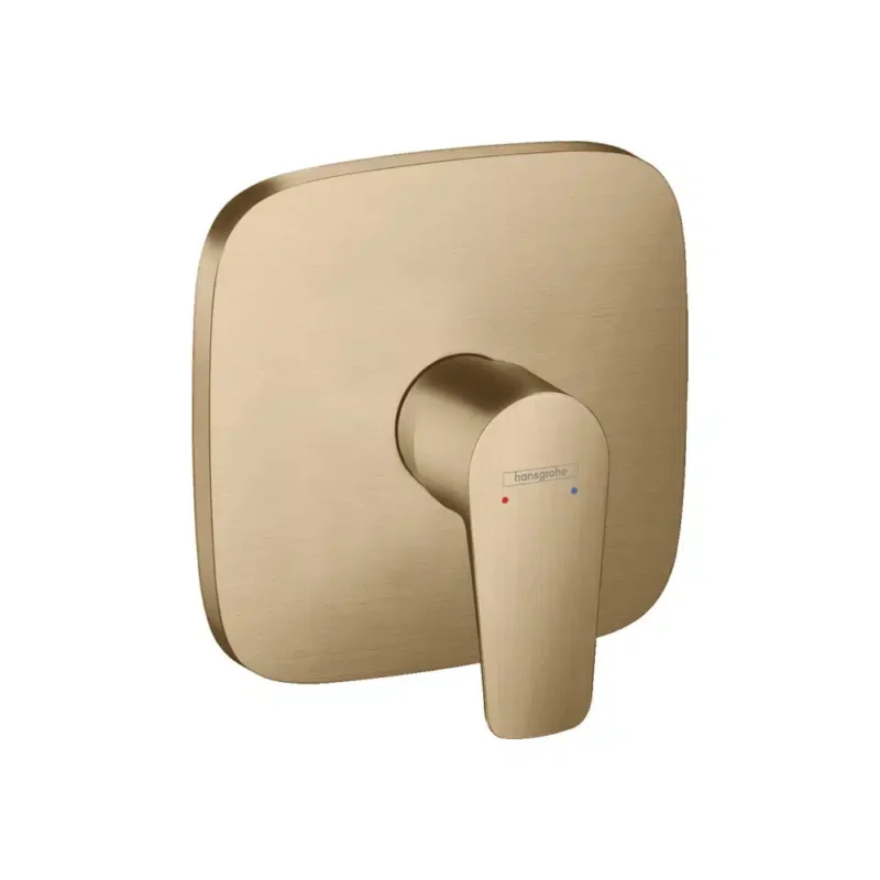 Hansgrohe Talis E Ankastre Tek Kollu Fırçalanmış Bronz Duş Bataryası - 71765140 - Ankastre Duş Bataryası
