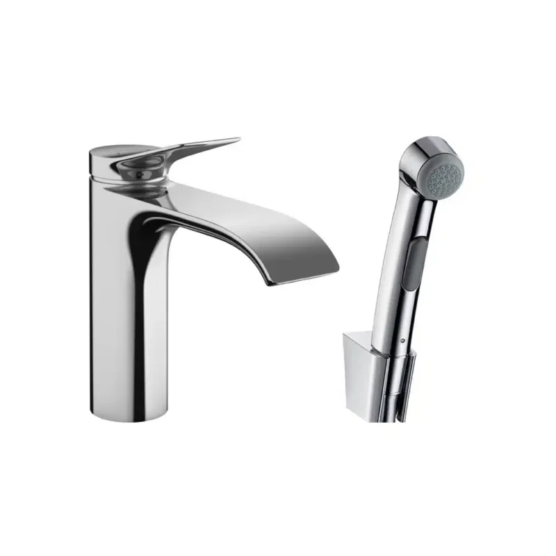 Hansgrohe Tek Kollu Krom Lavabo Bataryası - 75210000 - Lavabo Bataryası