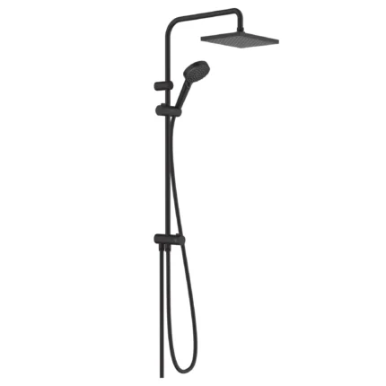 Hansgrohe Vernis Shape Satin Siyah 230 1jet Reno EcoSmart Duş Kolonu