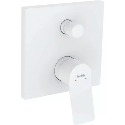 Hansgrohe Vivenis Ankastre Tek Kollu Mat Beyaz Banyo Bataryası - 75416700 - Ankastre Banyo Bataryası