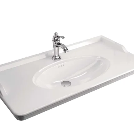 Kale Artdeco 100x50 Etajerli Lavabo - 310200200216 - Dolap Uyumlu Lavabolar