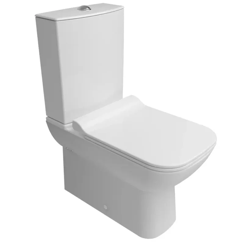 Kale Babel Dvs Klozet Taharet Delikli+Alttan Çıkışlı Rezervuar+Ultra Slim Smart Kapak - 610100100542 - Duvara Sıfır Klozet