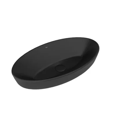 Kale Dove 70x40 Oval Çanak Lavabo Mat Siyah - 310200200203 - Çanak Lavabo
