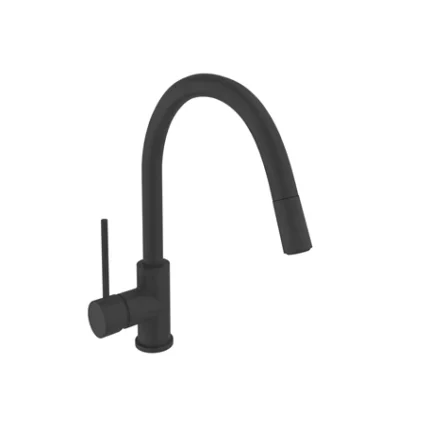 Kale Gastro U Pull Down Mutfak Bataryası 1F (Mat Siyah)