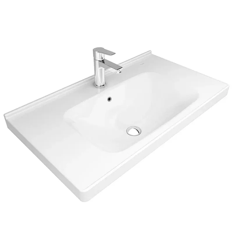 Kale Idea 2.0 80x45 Etajerli Lavabo - 310200200321 - Dolap Uyumlu Lavabolar
