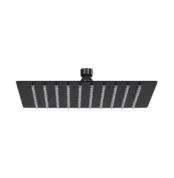 Kale Kare Duş Başlığı Siyah (20x20 cm Dirseksiz) - 410200504693 - Duş Başlığı