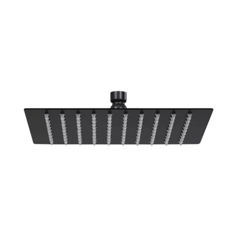 Kale Kare Duş Başlığı Siyah (20x20 cm Dirseksiz) - 410200504693 - Duş Başlığı