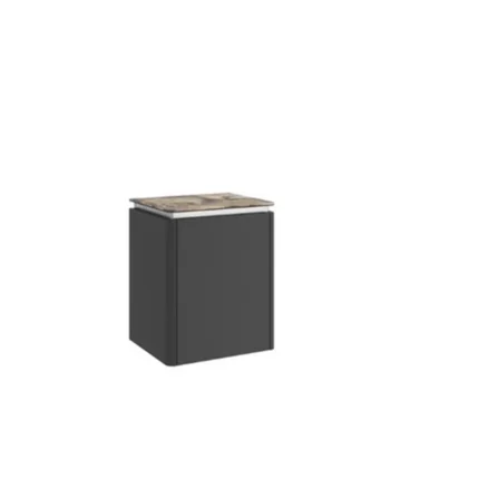 Kale Lotus 45cm Yan Dolap Mat Siyah/Astroıd