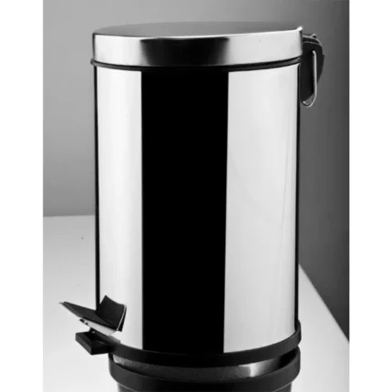 Kale Public Çöp Kutusu 12 L Kapaklı (Krom)