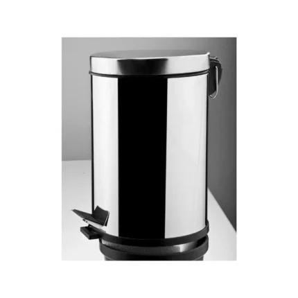 Kale Public Çöp Kutusu 3 L Kapaklı (Krom) - 410200600375 - Çöp Kutusu