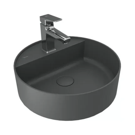 Kale Smartedge Ø45 Yuvarlak Lavabo Mat Antrasit Gri - 310200200520 - Tezgah Üstü Lavabo