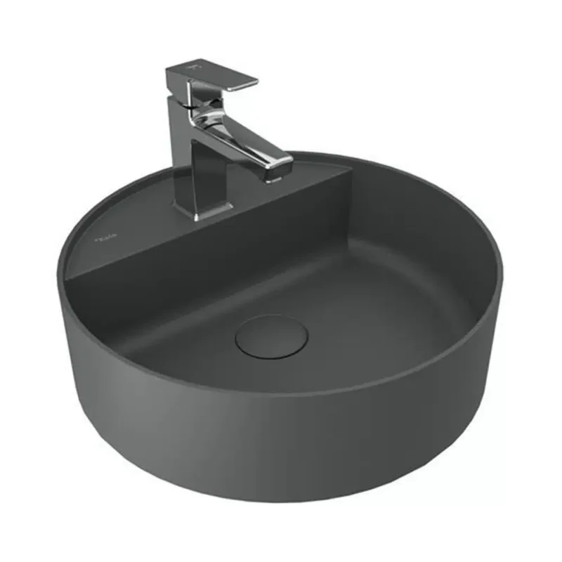 Kale Smartedge Ø45 Yuvarlak Lavabo Mat Antrasit Gri - 310200200520 - Tezgah Üstü Lavabo