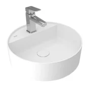Kale Smartedge Ø45 Yuvarlak Lavabo Mat Beyaz - 310200200011 - Tezgah Üstü Lavabo
