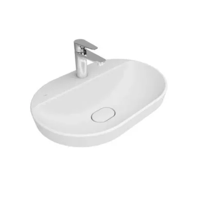 Kale Zero 2.0 60x40 Yarı Gömme Oval Lavabo Mat Beyaz