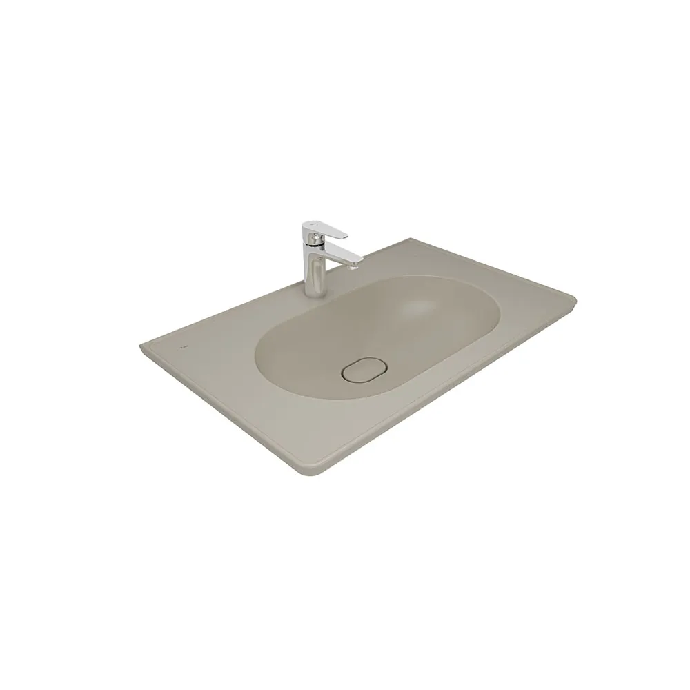 Kale Zero 2.0 80x50 Etajerli Lavabo Mat Vizon Kale Zero 2.0 80x50 Etajerli Lavabo Mat Vizon