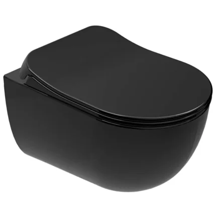 Kale Zero 2.0 Smart Asma Klozet Taharet Delikli+Ultra Slim Smart Kapak Siyah