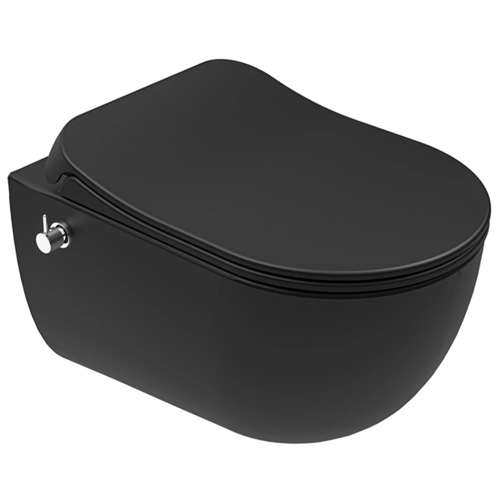 Kale Zero 2.0 Smart Asma Klozet Taharet Musluğu Entegre/Sıcak-Soğuk+Ultra Slim Smart Kapak Mat Siyah Kale Zero 2.0 Smart Asma Klozet Taharet Musluğu Entegre/Sıcak-Soğuk+Ultra Slim Smart Kapak Mat Siyah