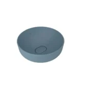 Kale Zero 2.0 Ø40 Yuvarlak Çanak Lavabo Mat Mavi - 310200200613 - Çanak Lavabo