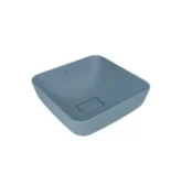 Kale Zero 2.0 40x40 Kare Çanak Lavabo Mat Mavi - 310200200601 - Çanak Lavabo