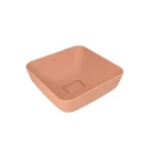 Kale Zero 2.0 40x40 Kare Çanak Lavabo Mat Şeftali - 310200200598 - Çanak Lavabo