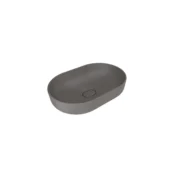 Kale Zero 2.0 60x40 Oval Çanak Lavabo Mat Antrasit Gri - 310200200524 - Çanak Lavabo