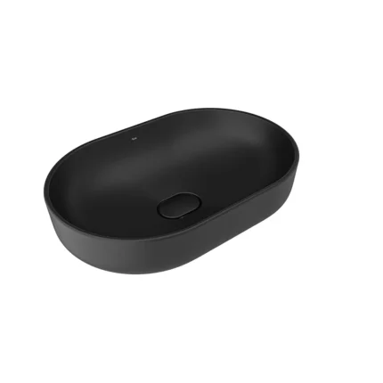 Kale Zero 2.0 60x40 Oval Çanak Lavabo Mat Siyah - 310200200459 - Çanak Lavabo